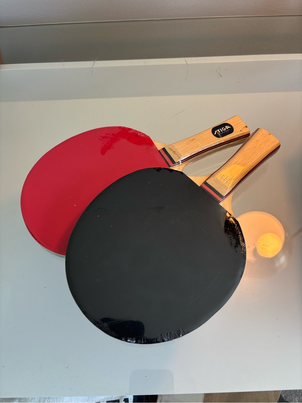 Stiga Red & Black Table Tennis Paddle Set -